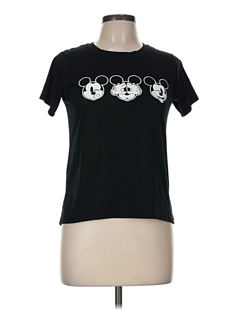 Pre-owned Disney Short Sleeve T-shirt In Black