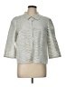 Giorgio Armani Stripes Silver Blazer Size EU (IT) 46 / US 10 - photo 1