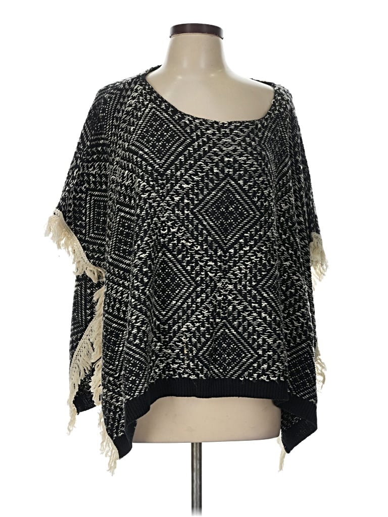 Pre-owned Entro 3/4 Sleeve Top Black Square Neckline Tops