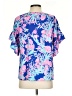 Lilly Pulitzer Blue Short Sleeve Blouse Size S - photo 2