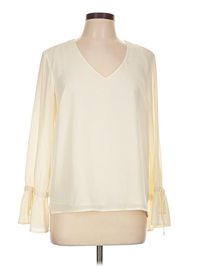 Pre-owned J.crew Mercantile 3/4 Sleeve Blouse In Ivory