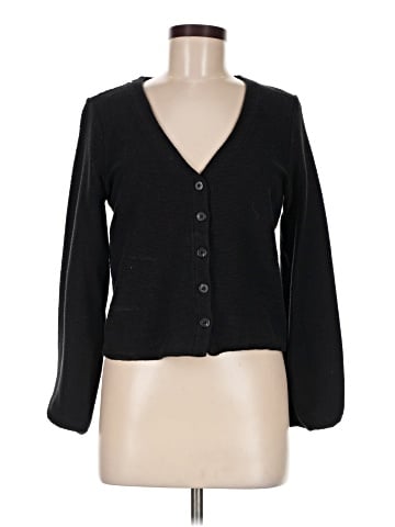 Madewell Bubble-Sleeve Cardigan Top (view 1)