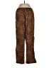 Assorted Brands 100% Cotton Animal Print Brown Casual Pants Size S - photo 1