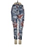 Hei Hei 100% Viscose Print Blue Cargo Pants Size XS - photo 1
