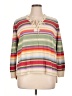 Chaps Stripes Tan Pullover Sweater Size 1X - photo 1