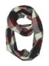 Unbranded Plaid Burgundy Red Scarf One size - photo 1