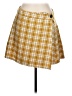 Rewind Plaid Yellow Casual Skirt Size L - photo 1