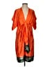Collective Concepts 100% Polyester Orange Kimono Size M - photo 1