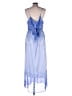 Robbie Bee 100% Polyester Chevron-herringbone Blue Casual Dress Size 14 - photo 2