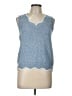 Shein 100% Acrylic Blue Tank Top Size L - photo 1