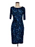Connected Apparel Blue Cocktail Dress Size 8 - photo 1