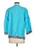 J.Crew 100% Linen Teal 3/4 Sleeve Blouse Size S - photo 2