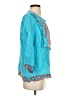 J.Crew 100% Linen Teal 3/4 Sleeve Blouse Size S - photo 4