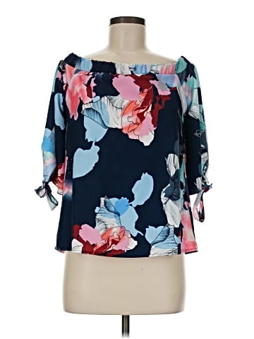 Bar III 3/4 Sleeve Blouse (view 1)