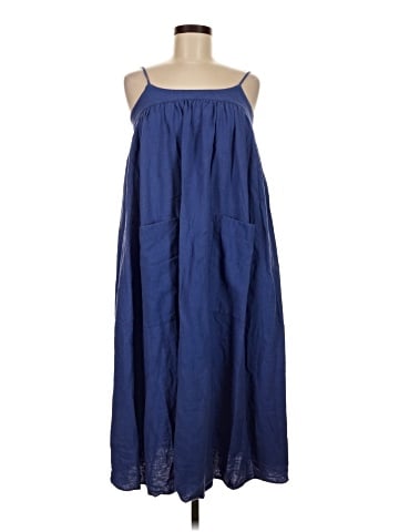 Madewell Linen-Blend Cami Midi Dress (view 1)