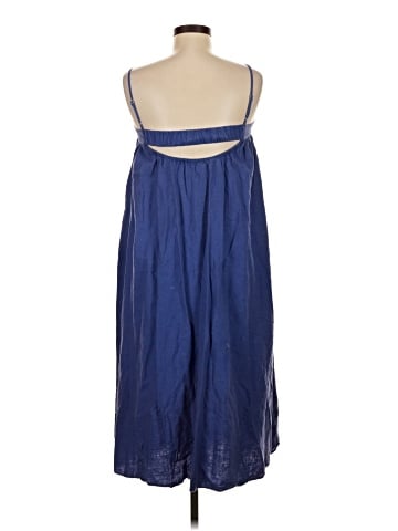 Madewell Linen-Blend Cami Midi Dress (view 2)
