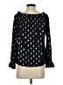 Shein 100% Polyester Gold Long Sleeve Blouse Size 4 - photo 2