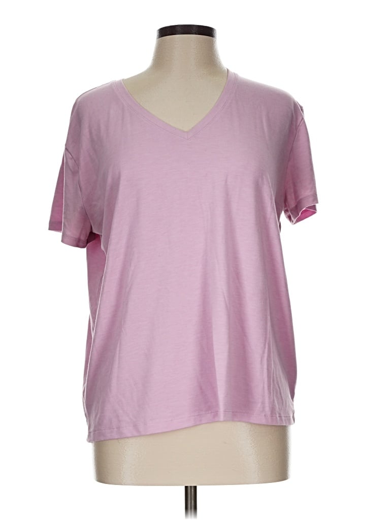 Pre-owned Nine West Short Sleeve T-shirt In Pink