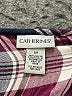 Catherines 100% Rayon Plaid Multi Color Purple 3/4 Sleeve Blouse Size 2X - photo 7
