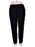 Ann Taylor LOFT 100% Polyester Solid Black Casual Pants Size 12 - photo 2