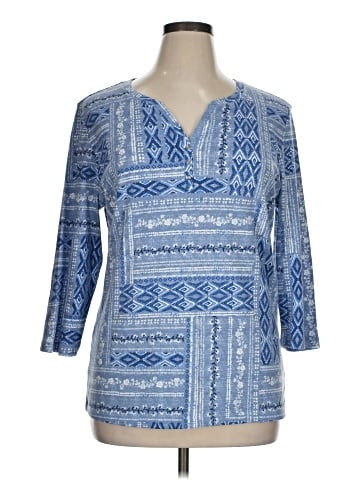 Karen Scott 3/4 Sleeve Blouse (view 1)