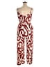 H&M 100% Polyester Hearts Red Brown Jumpsuit Size XL - photo 2