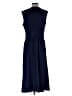 J. McLaughlin Solid Blue Casual Dress Size M - photo 2