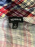Torrid Plaid Red Short Sleeve Button-Down Shirt Size 1X Plus (1) - photo 7
