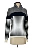 Assorted Brands 100% Cotton Stripes Silver Turtleneck Sweater Size S - photo 1