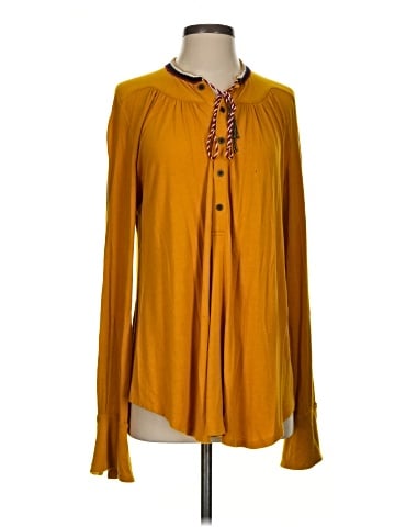 Akemi + Kin Long Sleeve Henley (view 1)