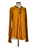 Akemi + Kin Yellow Long Sleeve Henley Size S - photo 1