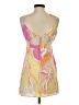 LA Hearts 100% Polyester Print Yellow Cocktail Dress Size S (estimated) - photo 2