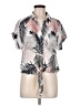 Cloth & Stone 100% Rayon Tropical Pink Short Sleeve Blouse Size M - photo 1