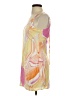 LA Hearts 100% Polyester Print Yellow Cocktail Dress Size S (estimated) - photo 5