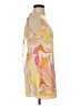 LA Hearts 100% Polyester Print Yellow Cocktail Dress Size S (estimated) - photo 4