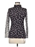 Ganni 100% Polyamide Black Long Sleeve Top Size EU 38 / US 8 - photo 1