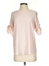 Les Amis 100% Polyester Pink Short Sleeve Blouse Size S - photo 1