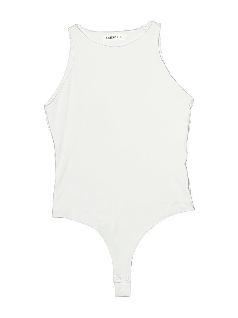 Pre-owned Reoria Bodysuit In White