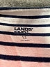 Lands' End Stripes White Casual Dress Size L - photo 7