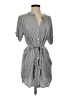 Gap 100% Rayon Stripes Gray Casual Dress Size XS - photo 1