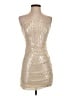 Shein 100% Polyester Metallic Gold Cocktail Dress Size XS - photo 1