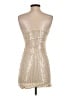 Shein 100% Polyester Metallic Gold Cocktail Dress Size XS - photo 2