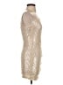 Shein 100% Polyester Metallic Gold Cocktail Dress Size XS - photo 4