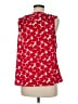 CAbi 100% Polyester Red Sleeveless Blouse Size M - photo 2