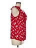 CAbi 100% Polyester Red Sleeveless Blouse Size M - photo 4