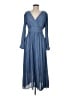 The Korner 100% Polyester Blue Casual Dress Size M - photo 1