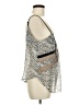 BCBGeneration 100% Polyester Silver Tank Top Size M - photo 4