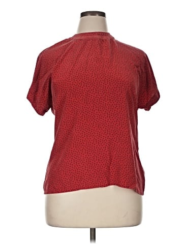 Linda Allard Ellen Tracy Short Sleeve Silk Top (view 1)