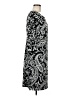Talbots 100% Polyester Paisley Black Casual Dress Size 8 - photo 4