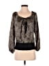 Papaya 100% Polyester Black 3/4 Sleeve Blouse Size S - photo 1